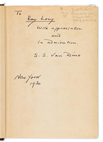 VAN DINE, S.S. The Scarab Murder Case.